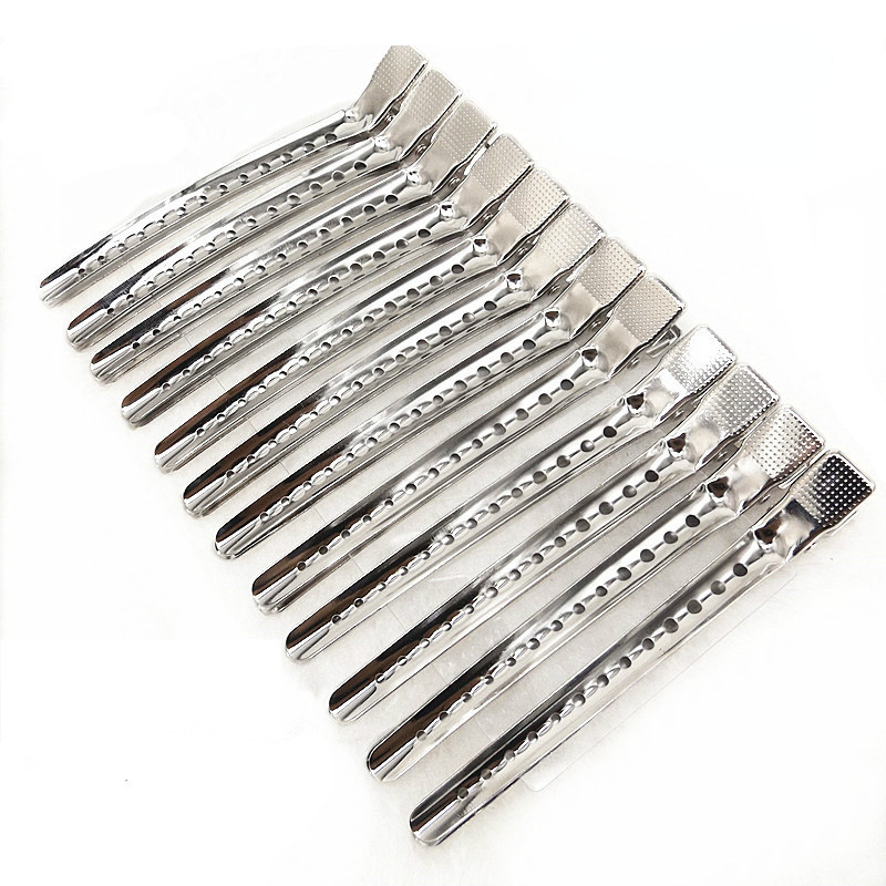 Frau Haarpflege Clips Metall Stahl Friseur Schnitt Clip Klemmen Friseur Haarschnitt verwenden Styling-Werkzeug Haarwurzel flauschige Haarnadel