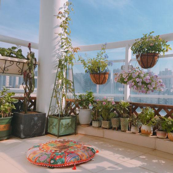 European-style wrought iron bird cage flower stand floor climbing rattan flower pot balcony courtyard outdoor clematis