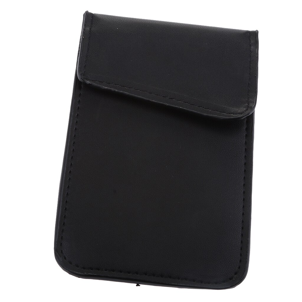 Sleutelhanger Signaal Blokkeren Bag Auto Rfid Blocking Houder Anti-Diefstal Beveiliging Zak Voor Autosleutel, mobiele Telefoon, Ic Kaart Zwart