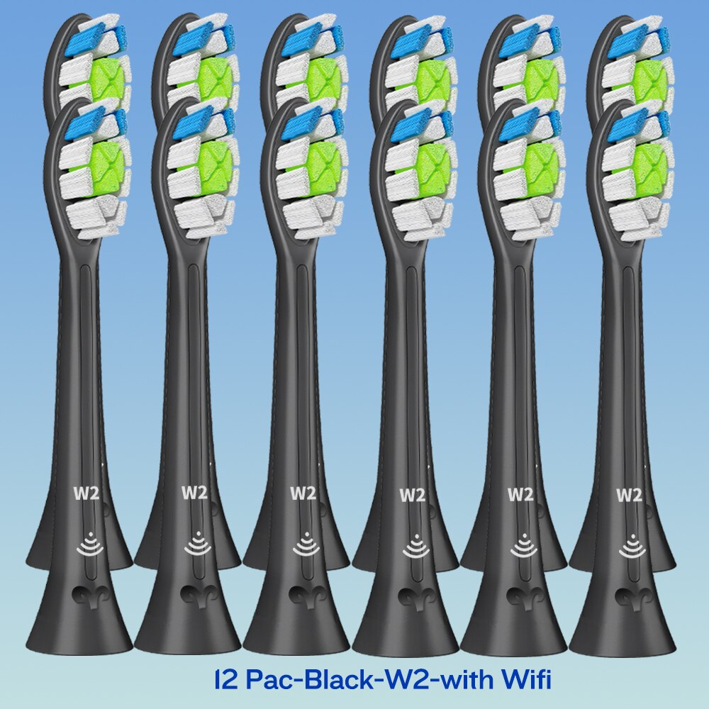 W2 DiamondClean Toothbrush Heads for Phillips Sonicare Electric Toothbrush HX9023 HX6024 HX3220 HX6250 HX6530 HX6730 HX8911