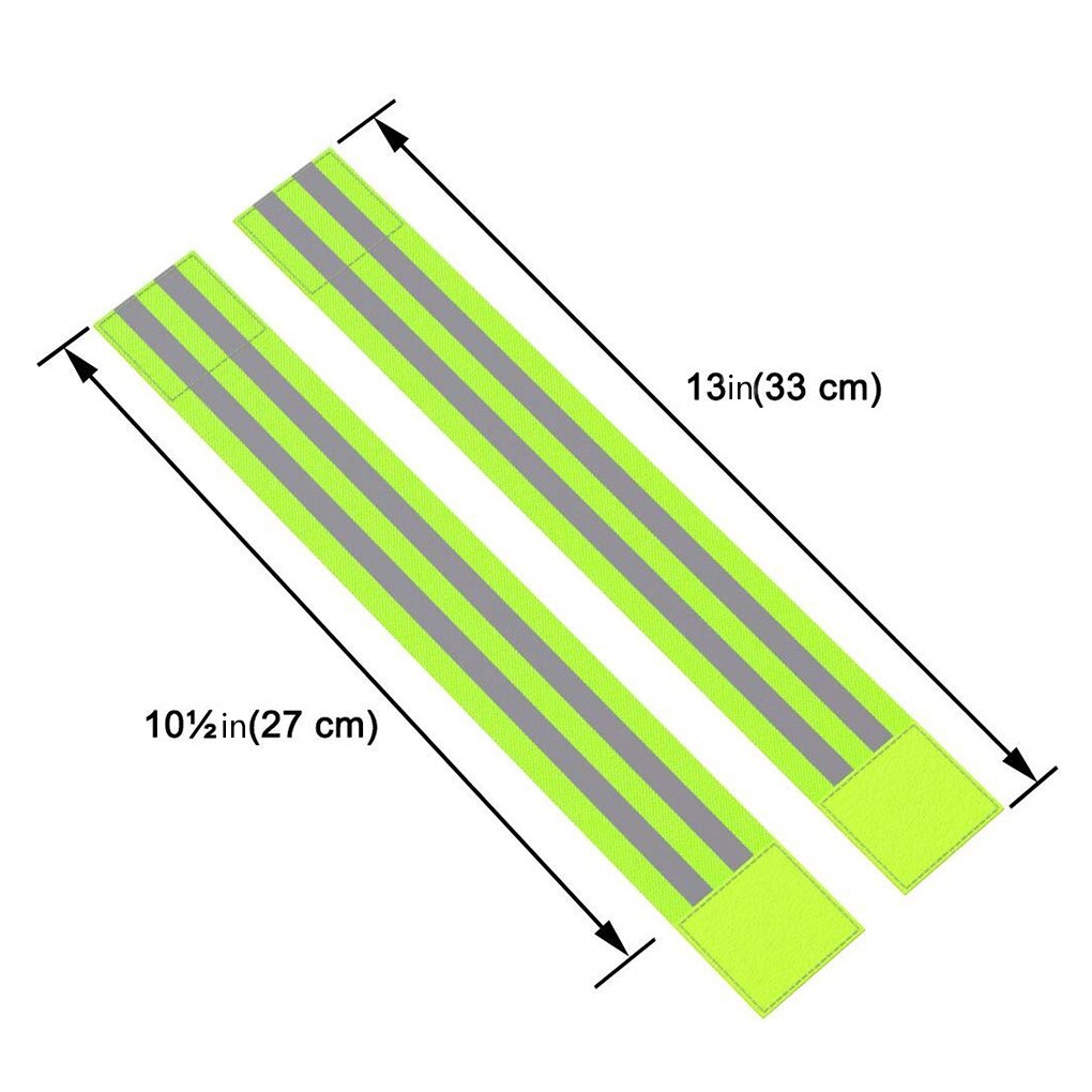 Bandas reflectantes banda elástica para el brazo correas para pierna y tobillo cinta reflectante de seguridad Reflector