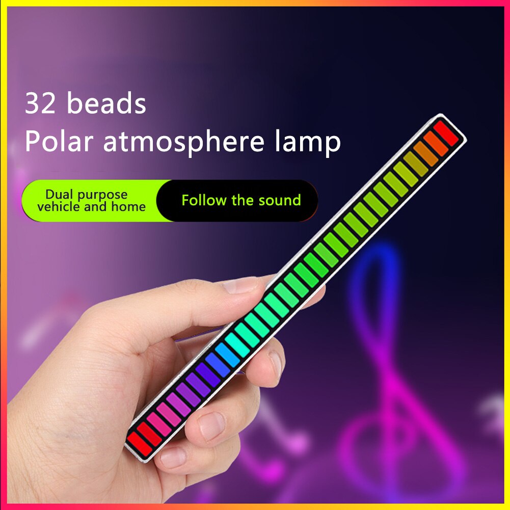 Rgb Muziek Sound Control Led Light App Controle Pickup Voice Activated Ritme Lichten Kleur Bar Auto Strips Ambient Led licht