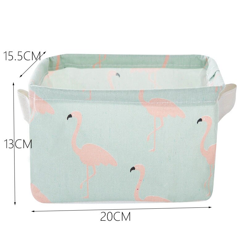 Linen Desktop Storage Basket Sundries Toy Storage Box Organizer Cosmetic Book Organizer Home Office Stationery Container Basket: 11