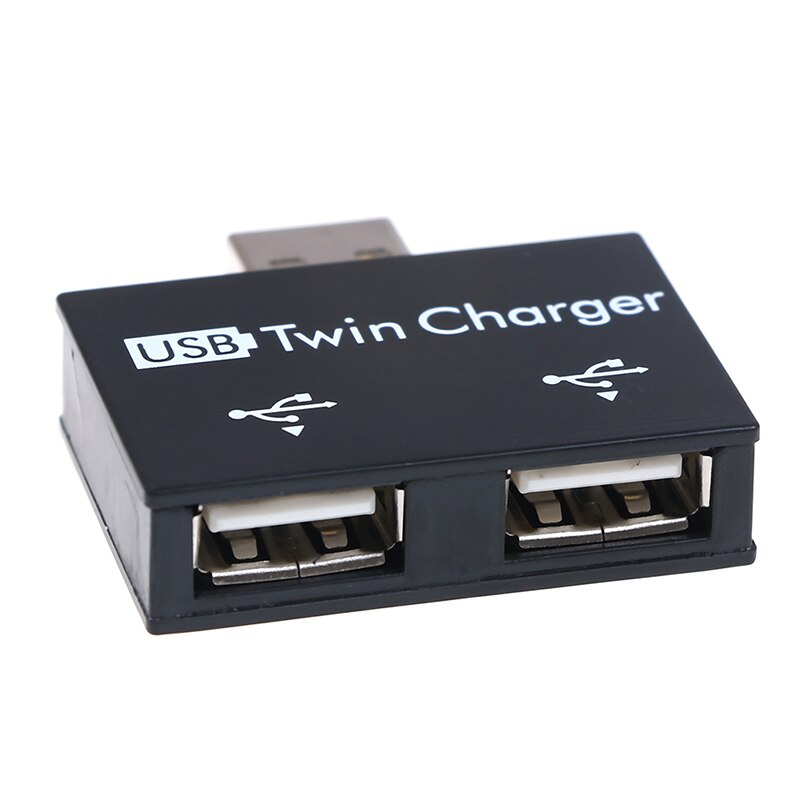 Mini1-to-2 Poort Usb 2.0 Male Usb Dual Splitter Hub Cord Adapter Converter Voor Telefoon Tablet Computer