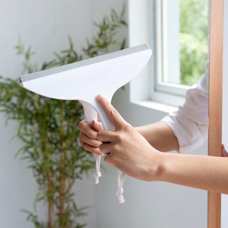 Window Squeegees Glass Cleaning Wiper Brush Eco-Friendly Soft Glass Scraper Glass Wiper Cleaner Helper Household Cleaning Tool