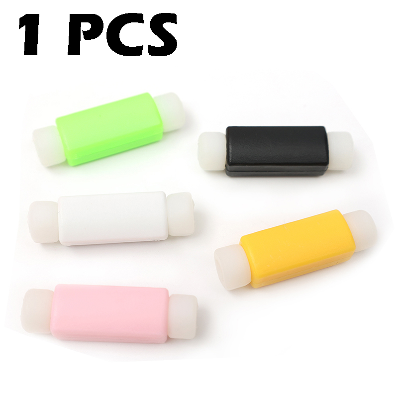Kabel ochronny pokrowiec słuchawki przewód słuchawek silikonowy trwały ochraniacz do szybkiego ładowania telefonu kabel do transmisji danych Organizer do kabli zarządzanie: Random Color 1 PCS