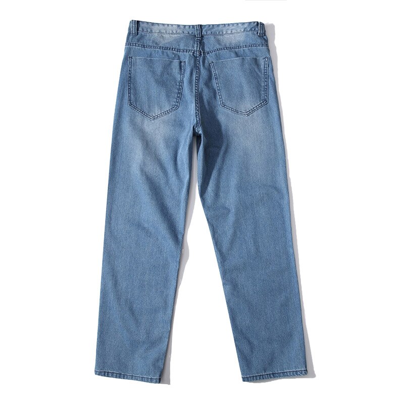 Mcikkny – pantalon en Denim pour homme, style Hip Hop, Bagger, large, uni, grande taille, 30 à 46