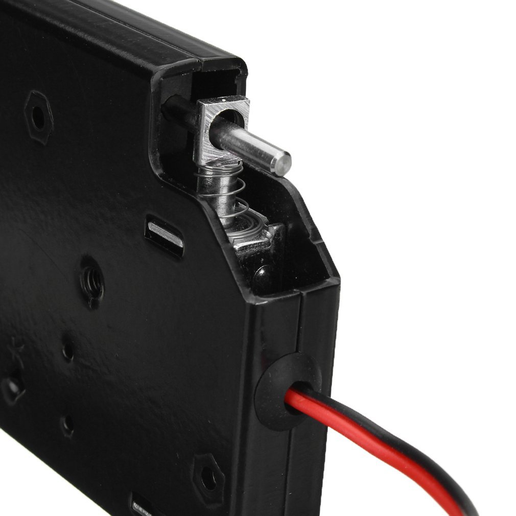 150kg/330lb elektrisk magnetisk lås dør adgangskontrol  dc 12v kabinet skuffe elektromagnetisk lås med nødlås