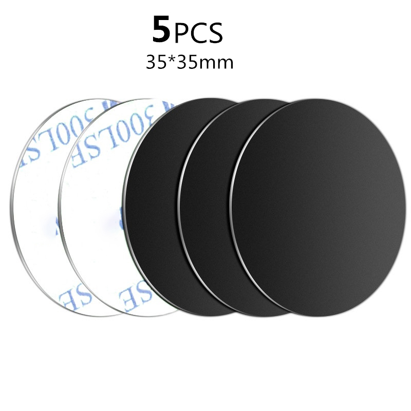 1szt/3szt/5szt Metalowa płytka Naklejka Dysk Żelazny arkusz do magnetycznego uchwytu na telefon Magnetyczny stojak na telefon samochodowy Nie magnes: Złote