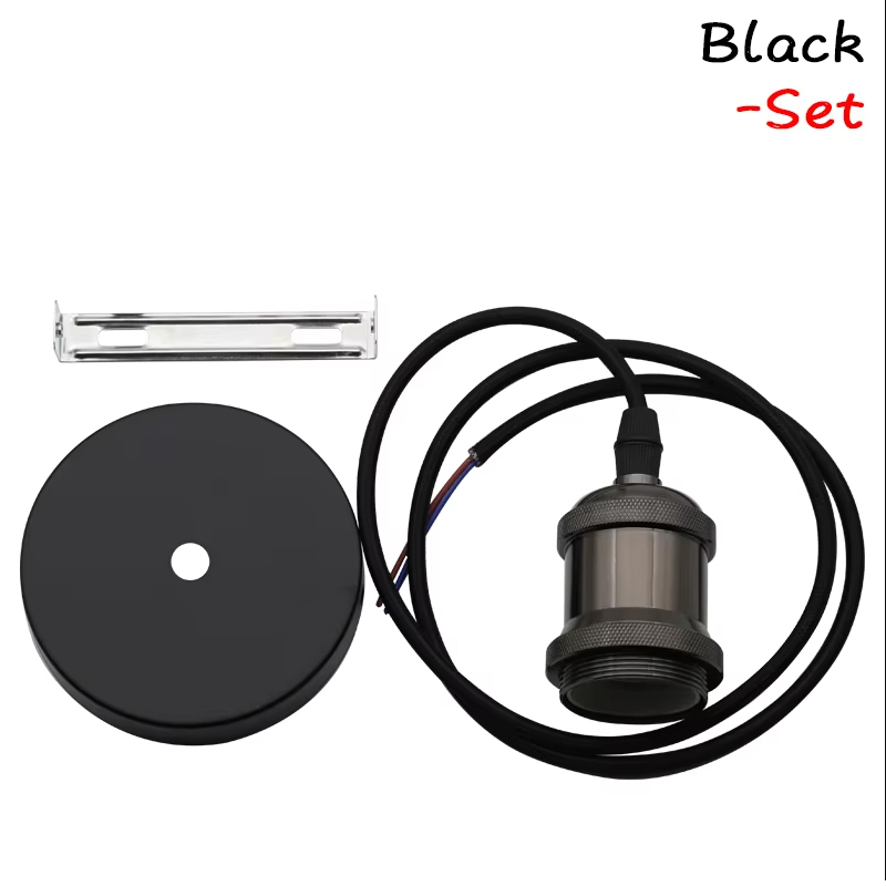 Vintage Retro Edison Lamp E27 Socket Hanglampen Lamp Socket Schroefbasis Aluminium Licht Industriële Retro Lamphouder Fitting: Paars