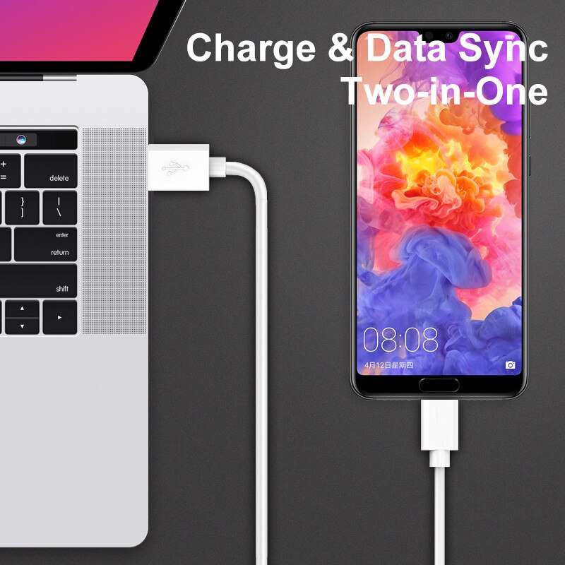 Câble micro USB 2,4 a pour recharge rapide, cordon de chargeur pour Huawei Mate 10 Lite, p8, p9, p10 lite, Honor 8x, 7x, y5, y6, y7, y9