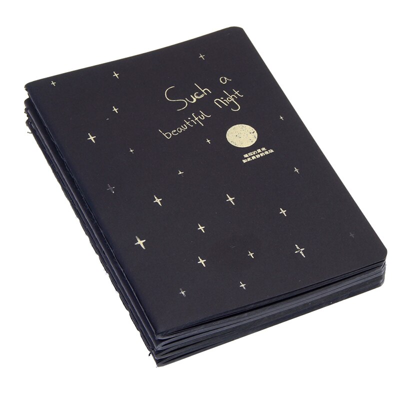 Black Paper Graffiti Notebook Black Page Magic Drawing Book Painting Notepad for Kids Notepad Stationery