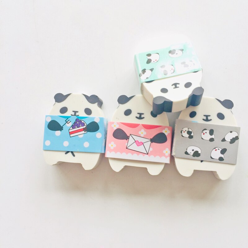 1X Cute Kawaii Giant Panda Shaped Pencil Eraser Ru... Grandado