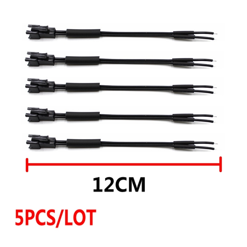 12 cm Connector SM Leadwire Kabel Voor EL Wire Tube Neon Light Strip Conected Elektroluminescerende Licht 5 stks/partij