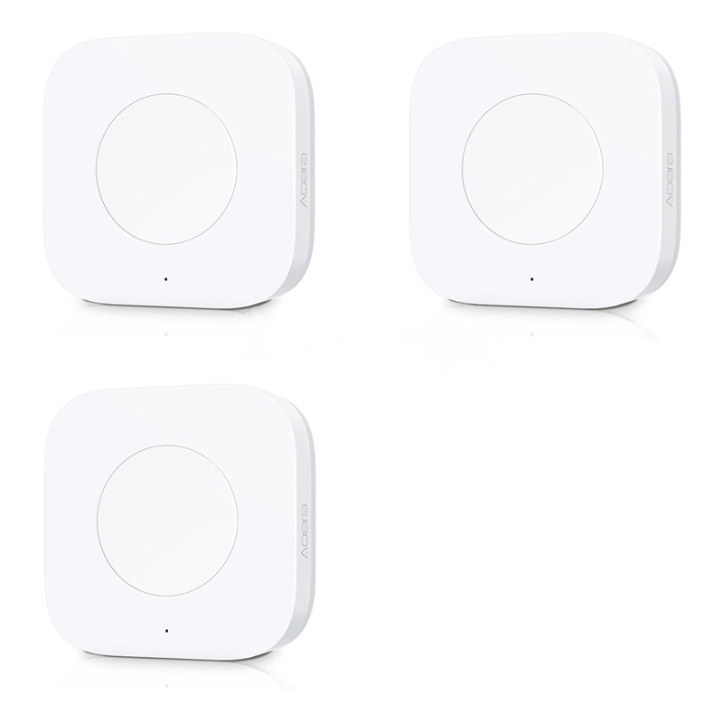 Aqara Smart Wireless Switch Key Built In Gyro Multi-Functional Intelligent Remote Control ZigBee wifi Switch: 3PCS