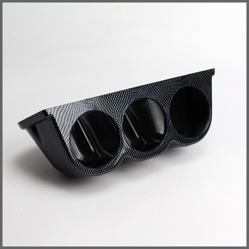 Universal Carbon Fiber 2.5" 60mm Single/Triple Hole Dash Gauge Pod Mount Holder Black Universal Car Styling Automotive Accessori