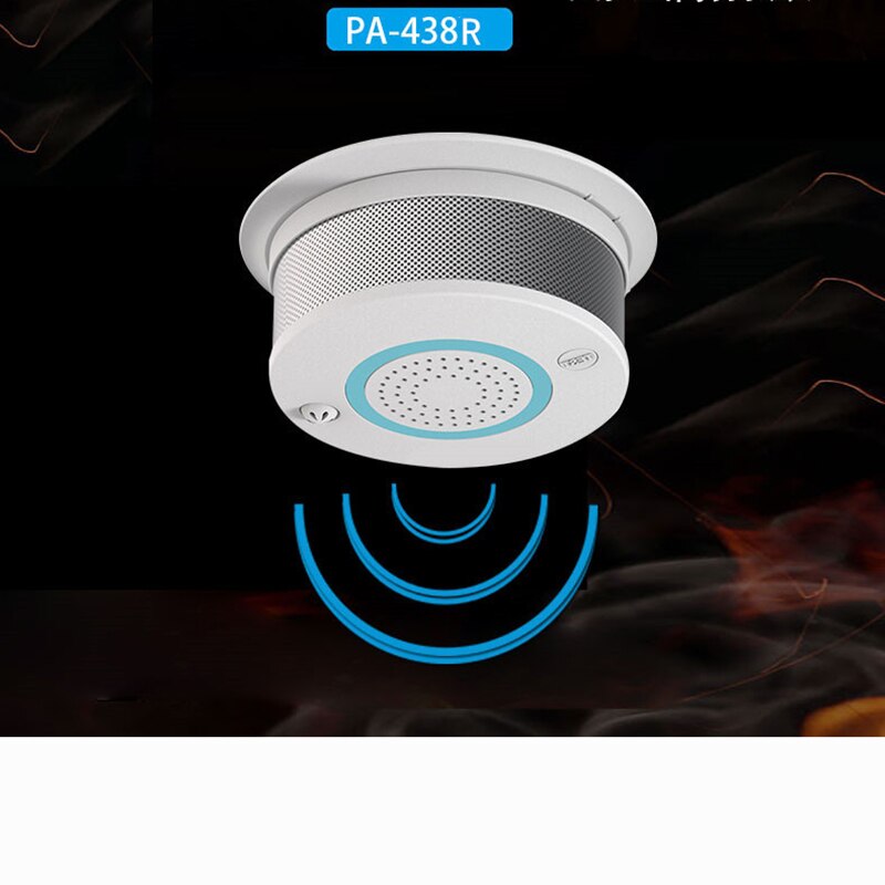Wireless Fire Protection Temperature and Smoke Double alarm Detector Alarm Sensors For RF GSM home security Alarm Systems