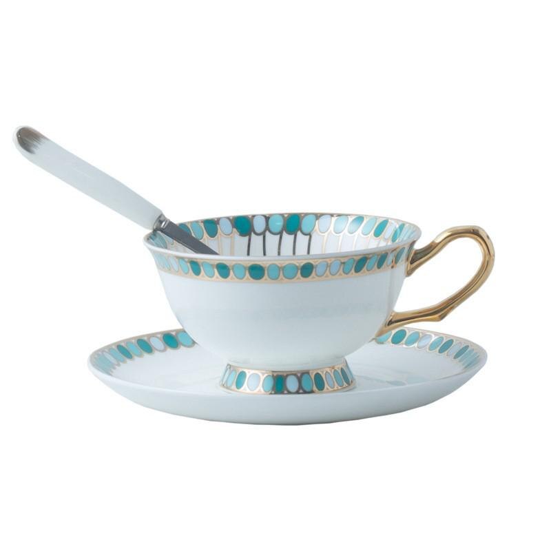 Benporselen ettermiddagste koppfat sett nordisk stil kaffekopper keramisk krus breakfrist melk vann krus servise: C -200ml