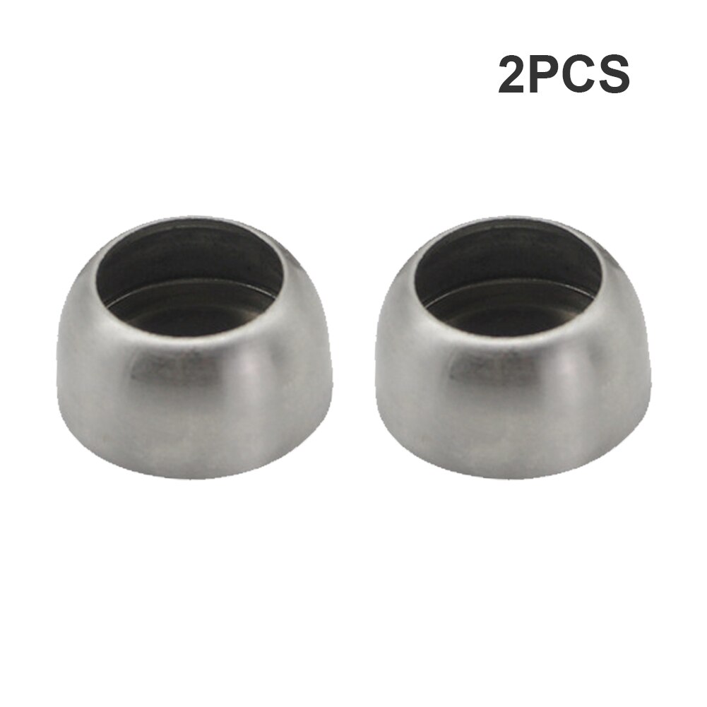 2pcs Easy Install Bedroom Wardrobe Pole Socket Home Round Bathroom Curtain Stainless Steel For Closet Durable Rod Flange Support