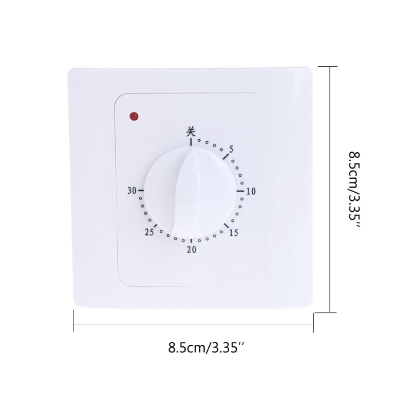 AC 220V 10A 30Min Mechanische Countdown-Timer Schalter Elektrische Digitale Zeit Stecker Kontrollieren Geschmack Knopf Schalter