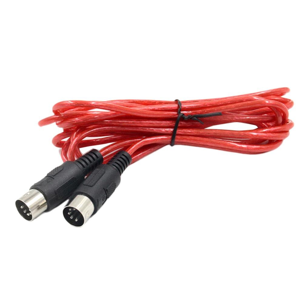 USB to MIDI Interface Music Instrument Cable 16 MIDI Input Channels MIDI Cable Electric Instrument Parts for Home Studio: Red