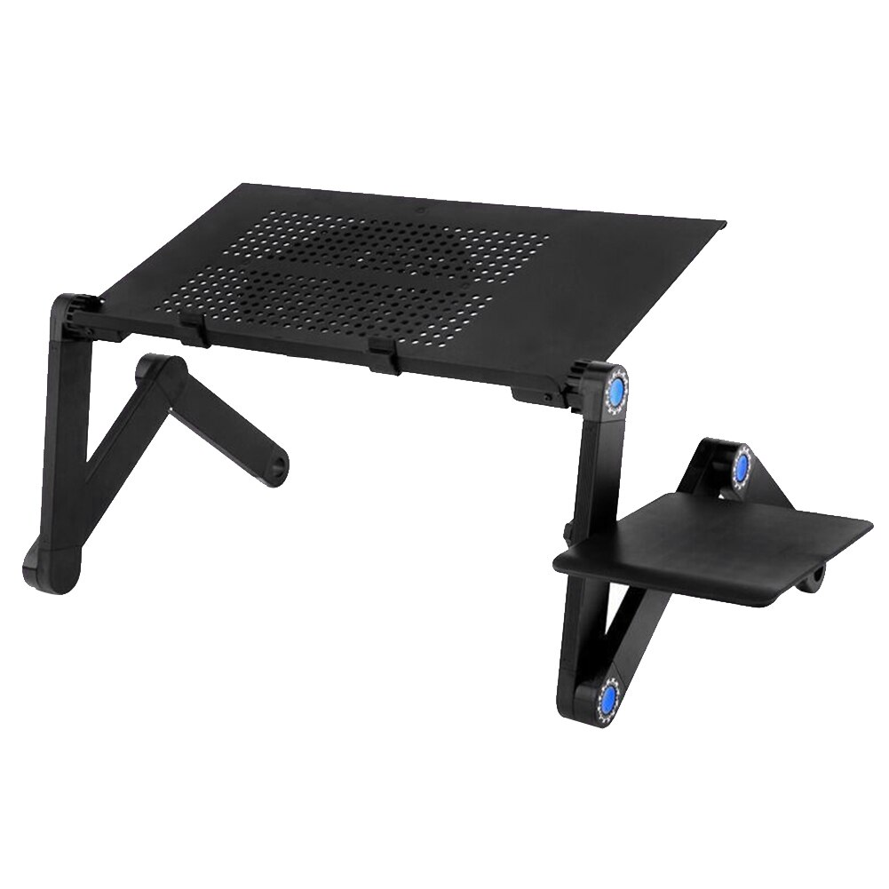 Aluminum Alloy Folding Lapdesks Bed Laptop Computer Desk Adjustable Notebook Tablets Stands Tray Folding Table