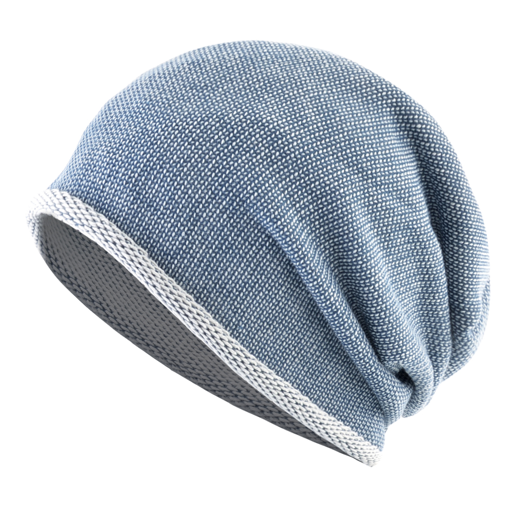 Strikkede tynne luer til herre menn utendørs uformelle #39 luer kvinner vår sommer lue hette strikk ensfarget lue gorras: Blå 1