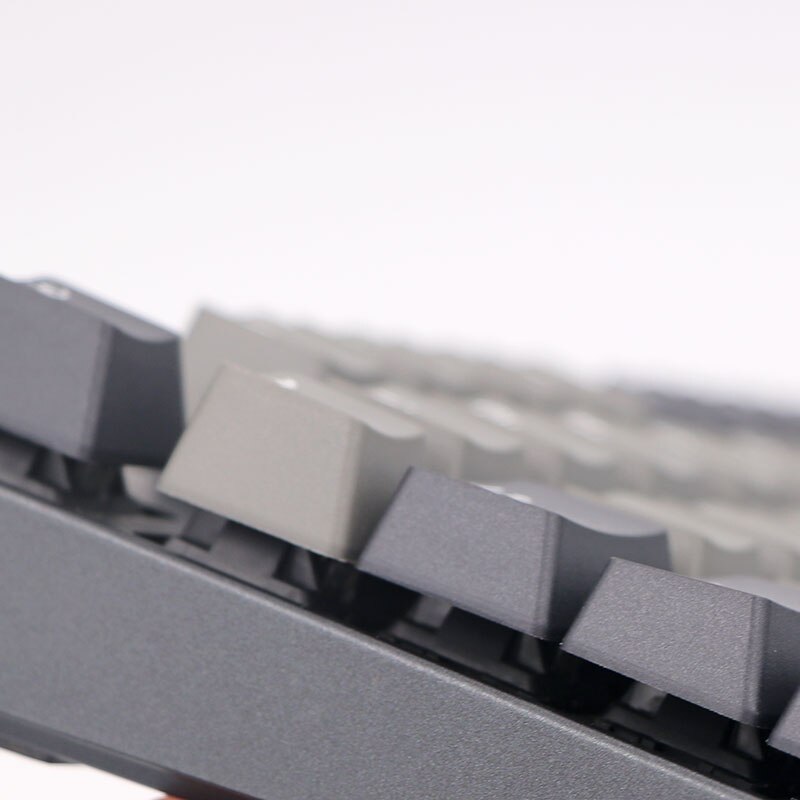 Keypro Light Grey Dolch Doubleshot PBT Keycaps top printed 61/68/84/87/104/122keys for Cherry MX Switches Mechanical Keyboard