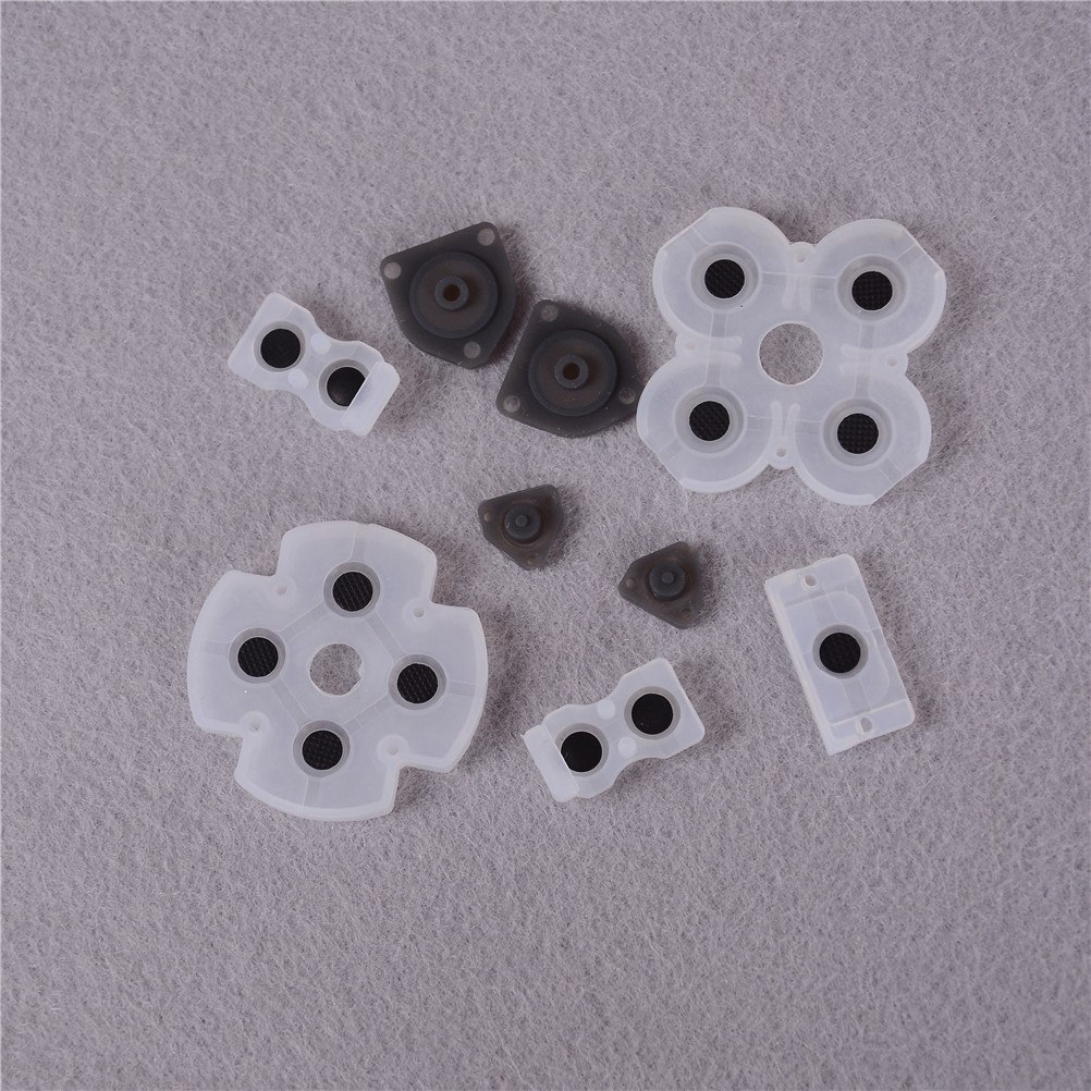 9 stuks/set siliconen knop pads siliconen rubber geleidende pads - voor  ps4 controller reparatie onderdelen