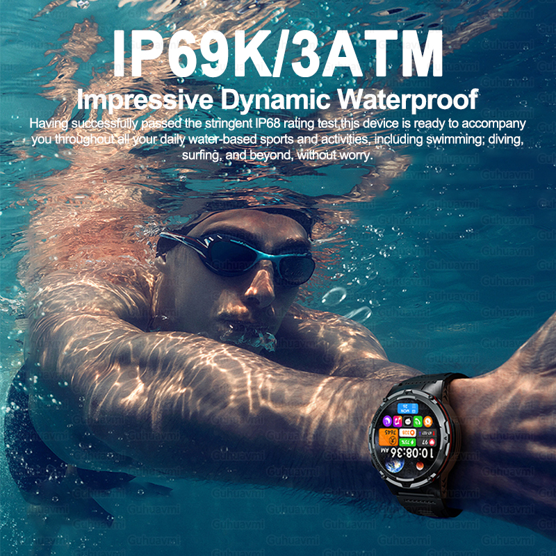 Para xiaomi gps esportes profissionais ao ar livre relógio inteligente masculino nfc freqüência cardíaca bt chamada 3atm à prova dwaterproof água natação fitness smartwatches