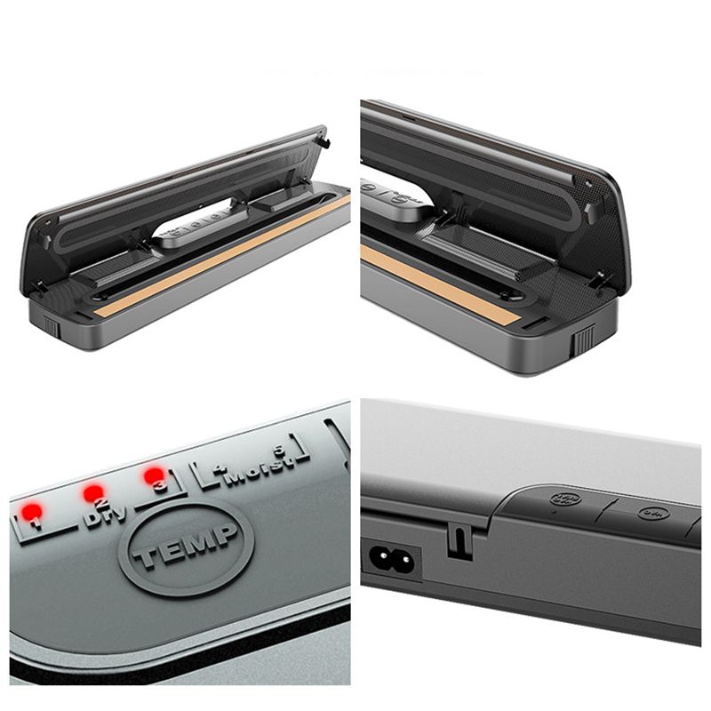 Automatic Dry Wet Sous Vide Vacuum Food Sealer 220V 110V Household Food Vacuum Sealing Packing Machine with free Bags