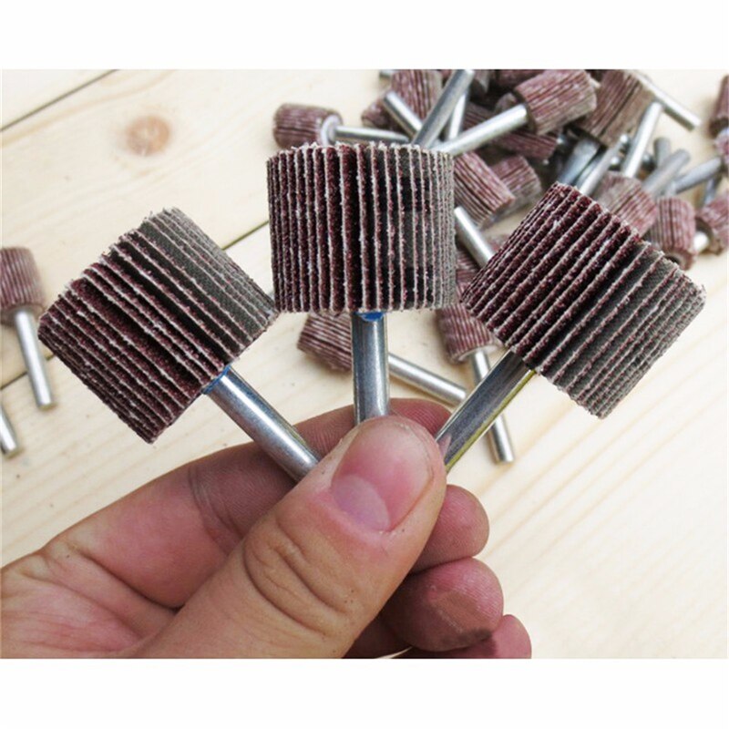 15-80mm 80 Grit Sanding Flap Wheel Disc Abrasive Polishing Grinding Wheel Dremel Accessories 6mm Shank For Rotary Power Tools