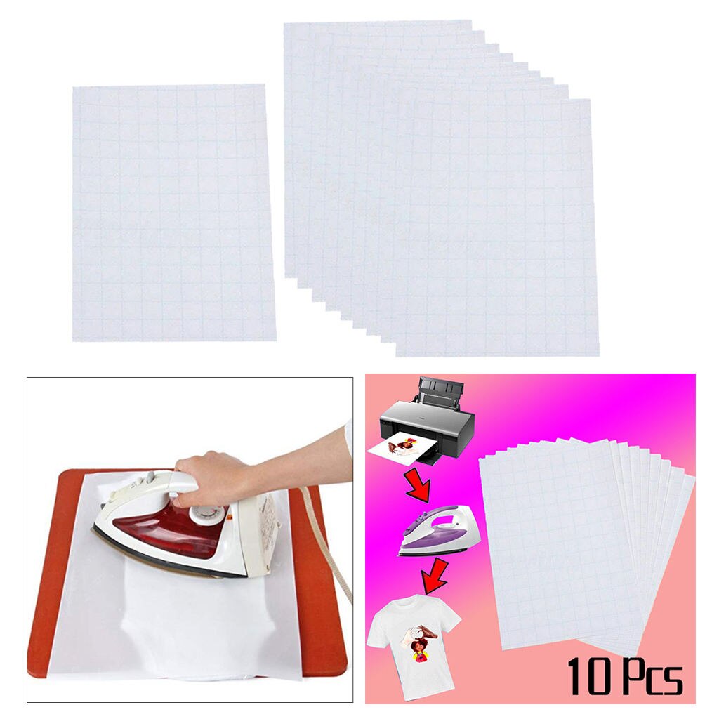 10 Pieces Transfer Vinyl Film Transfer Vinyl Sheets Plotter Film for Textiles, Leather Goods, Bags