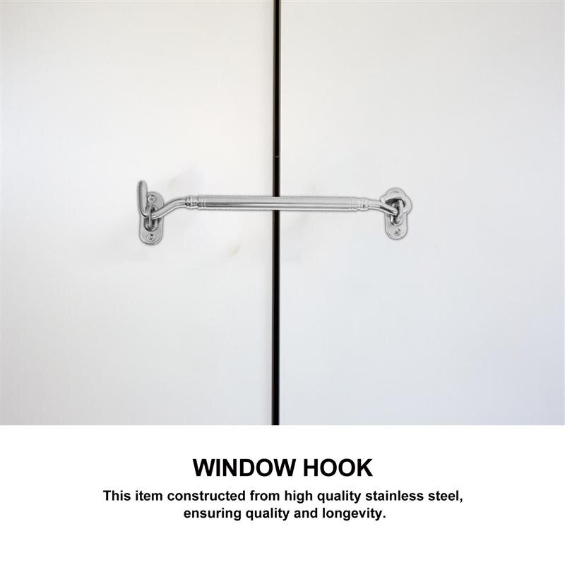 3 Pcs Stainless Steel Cabin Hooks Heavy Duty Latch Locks Window Latches