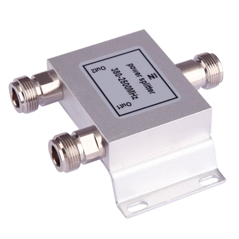 2 Way N 1 In/Aan 2 Power Divider Splitter 380 ~ 2500 MHz voor GSM CDMA 3G signaal Booster, sluit Indoor Antenne buitenantenne