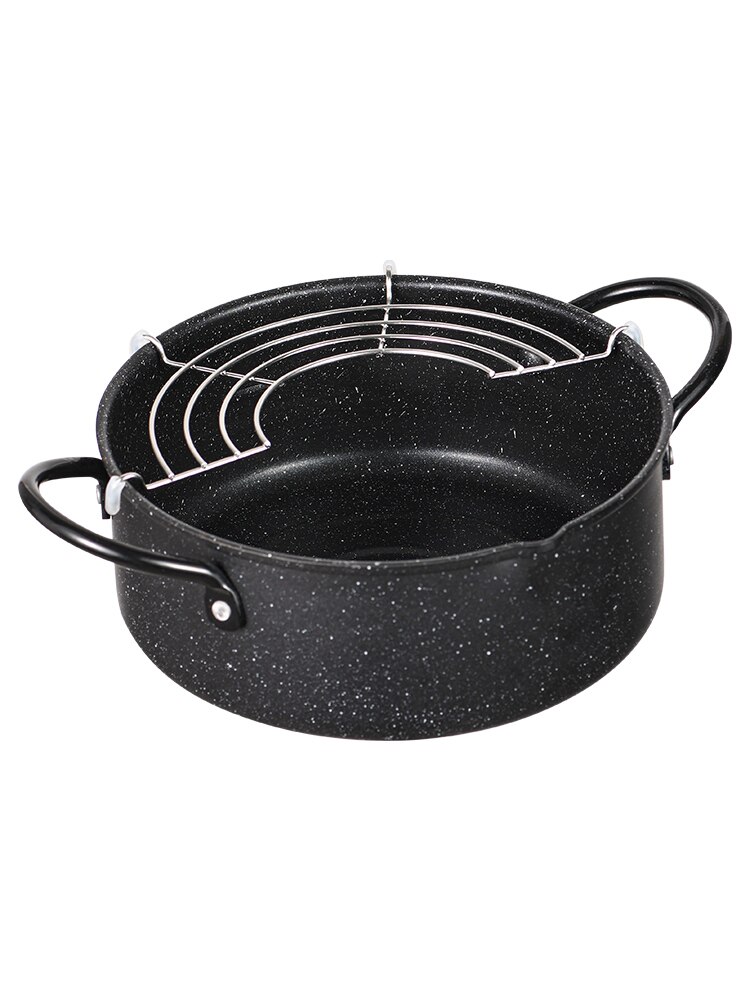 Pote de fritura profundo estilo japonês pedra tempura frter panela frita frango panela ferramentas de cozinha utensílio de cozinha redu805: Default Title