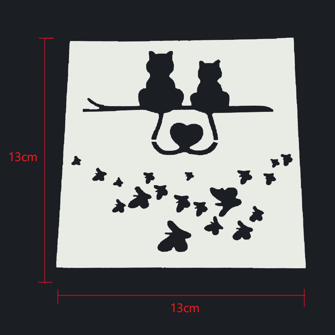 Plastic Cake Foam Spray Template Barista Stencils Decoration Tool Garland Mold Cake Printing Flower Model