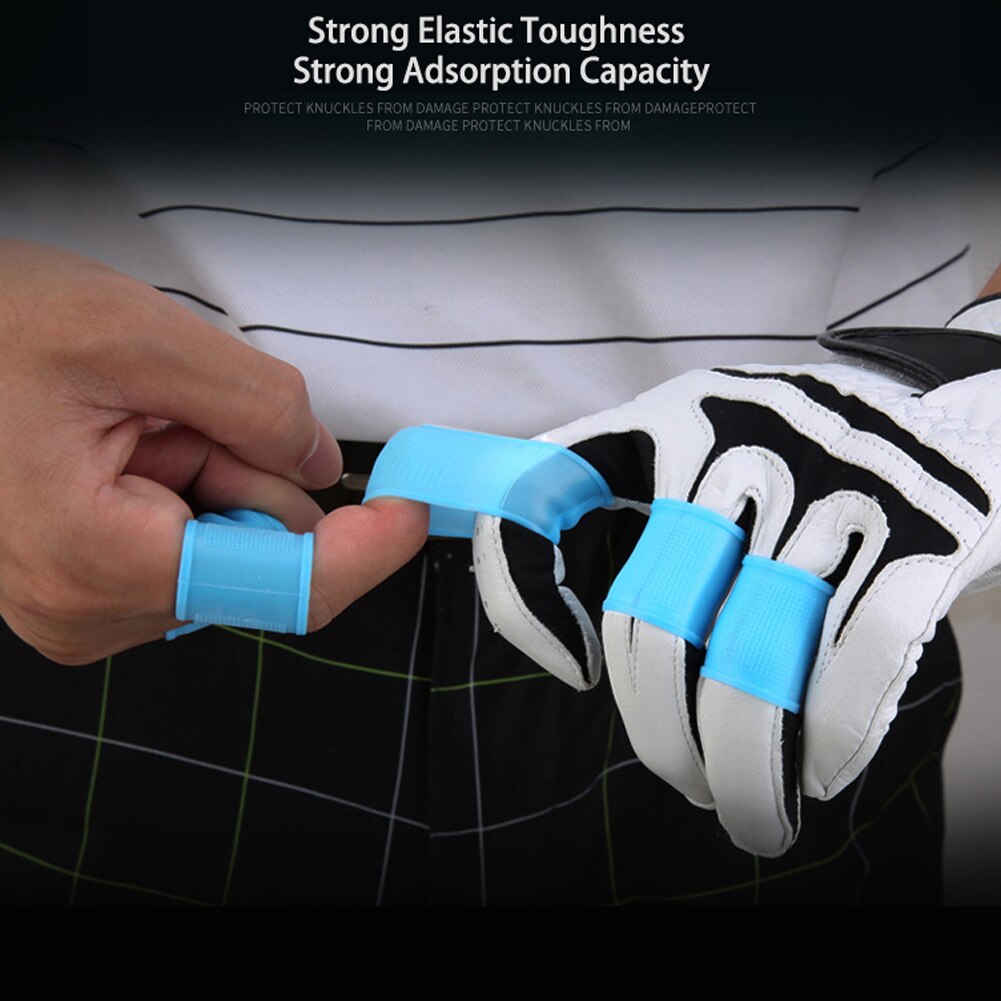 8 Uds fundas de silicona para dedos de Golf fundas de soporte para dedos Protector Grip prevenir lesiones, ampollas y callos de mano herramientas al aire libre