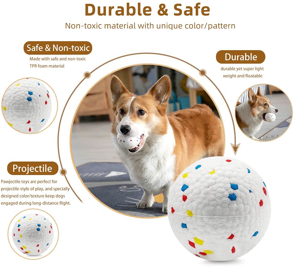 Juguetes para perro Pelota de juguete Indestructible para perros medianos y grandes, bola sólida hinchable para Chewers agresivos, juguetes de Limpieza de dientes para cachorros suministros para perros