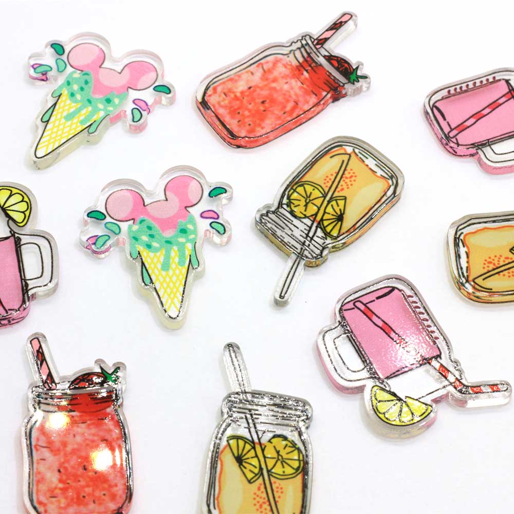 10/100pcs Kawaii Colorful Drink Bottle Planar Resin Flatback Cabochon Girl Hair Bow Center DIY Drinks Cabs Patch Sticker Phone