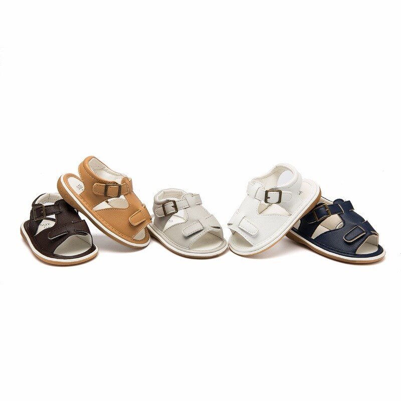 Baby Meisje & Jongen Platte Hak Casual Sandalen Baby Sandalen Gesp Methode Zool Rubber Materiaal Zomer Mode Peuter Sandalen