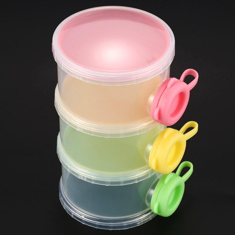 Dosierung Kasten von milchpulver mit 3 fächer für Baby Art