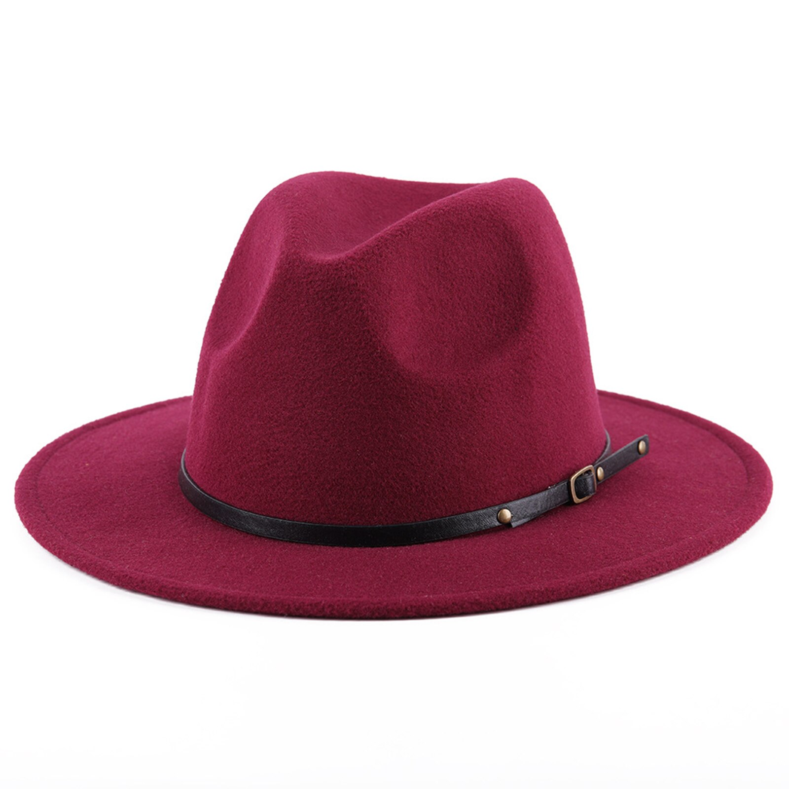 Cappello Fedora In Feltro Unisex A Tesa Larga | Modello Piano Per Chiesa, Derby E Uso Quotidiano - 3