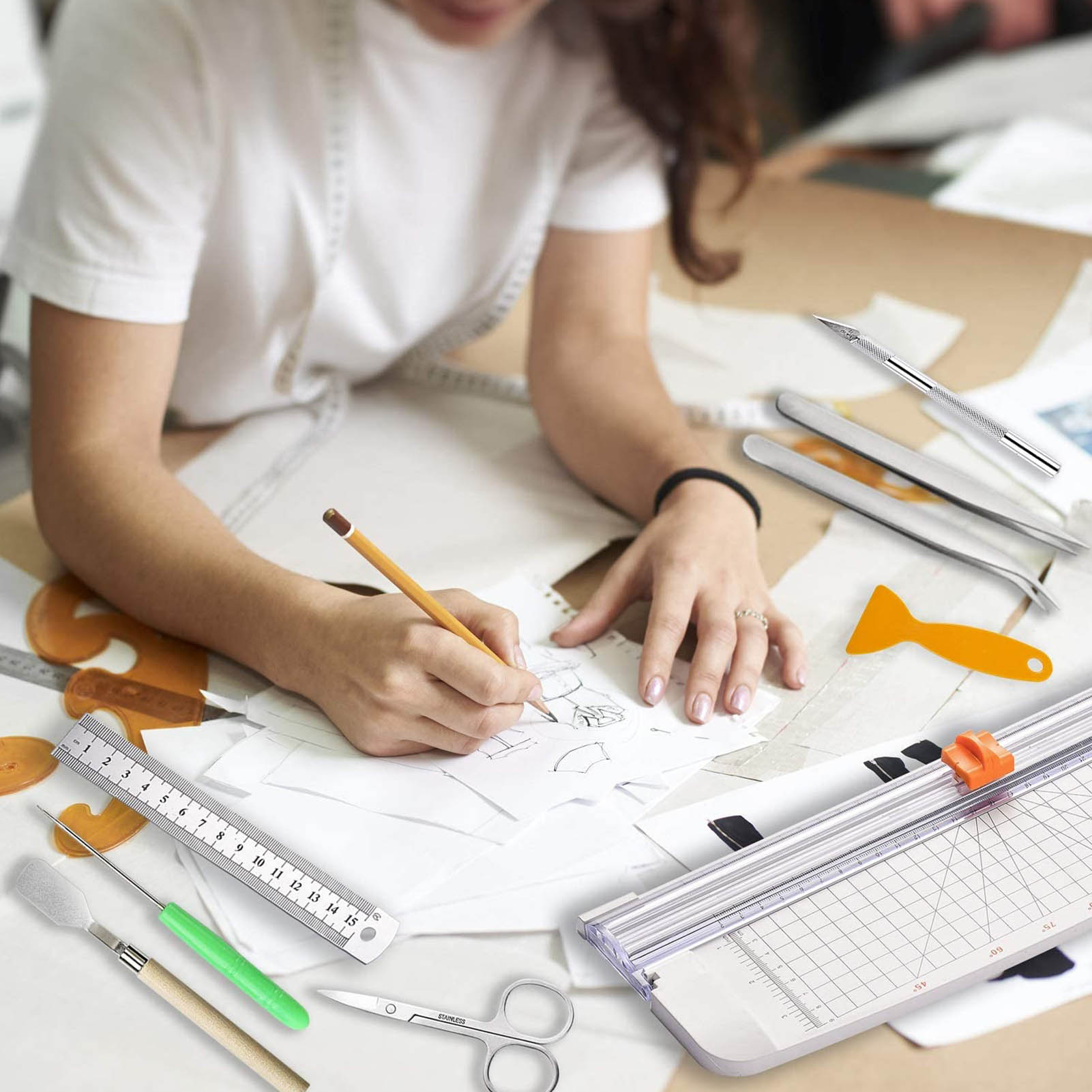 Craft Vinyl Tools Set with Kraft Paper Cutter Vinyl Craft Supply