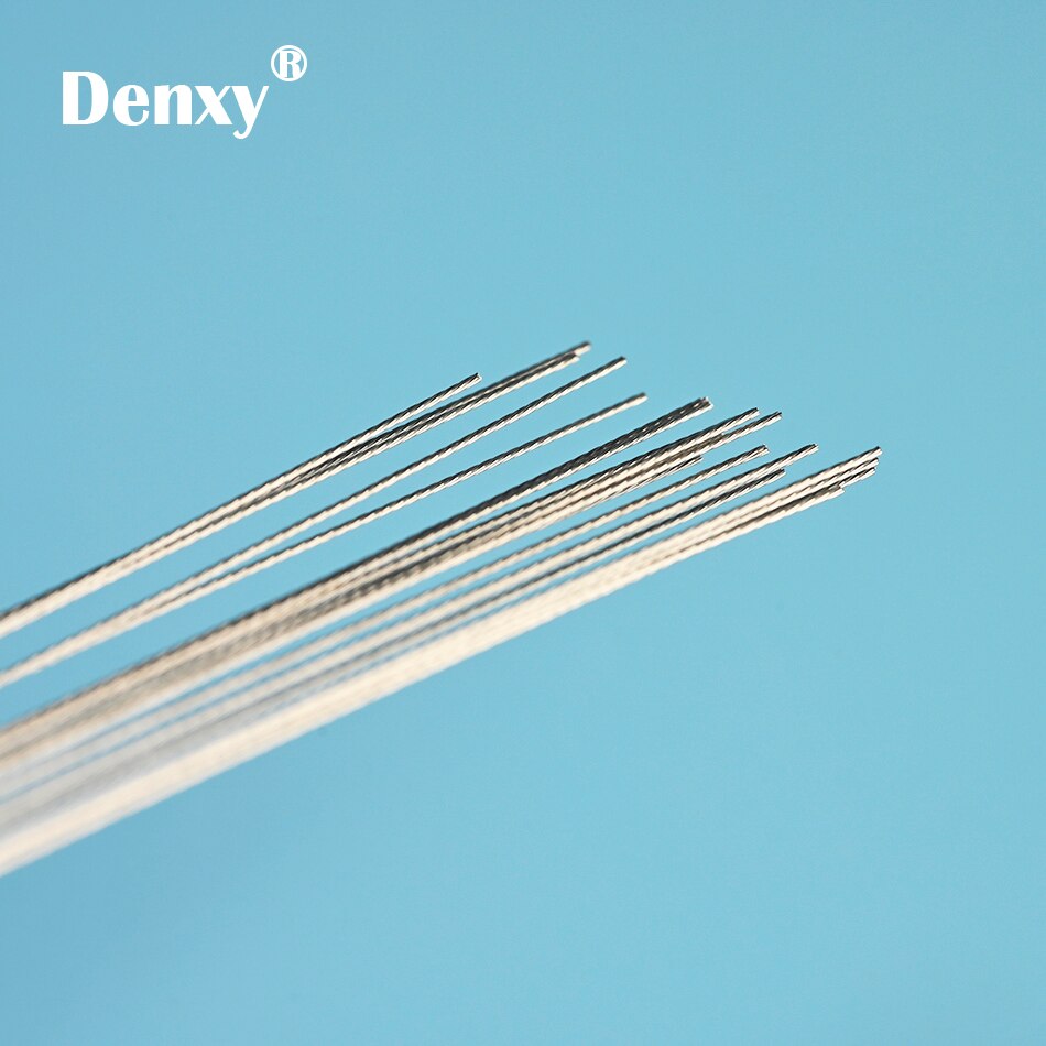 60 stücke Denxy Zahn Twist Draht 6 draht Koaxialkabel Draht Kieferorthopädische Drahtbogen Zahn Ligatur Draht Kieferorthopädische Halterung Zahn Hosenträger x