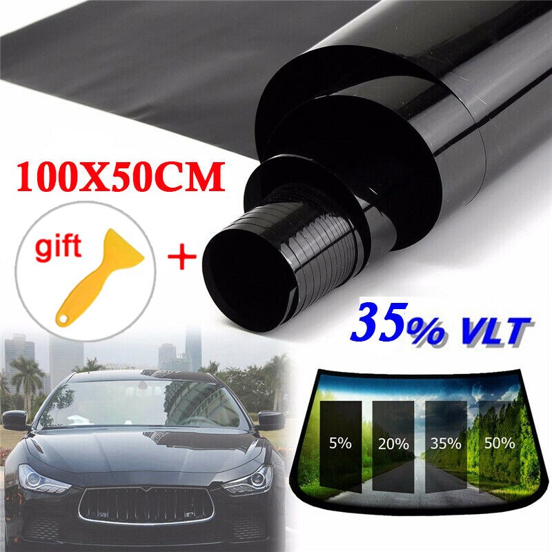 Van Sticker Glass 100x50cm Car Home Window TINT Black Film