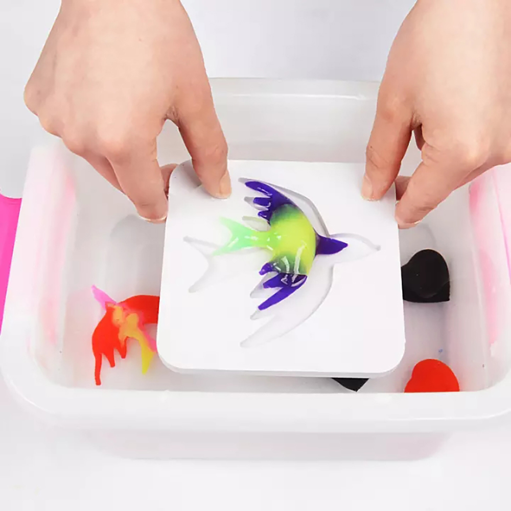 Cuentas mágicas de elfo de agua para niños, juego de pintura al agua, de cristal, gelatina, hada del océano, bricolaje, arte de Gel hecho a mano,