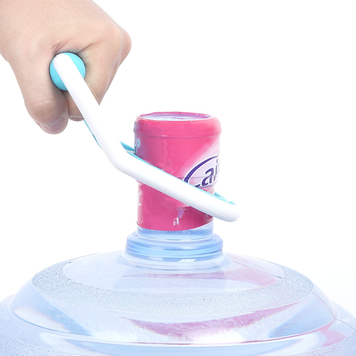 1pc hem 5 gallon dricksvattenflaska handtag vattenhink hink handtag flaskhållare lyftare med gummerad halkskyddshållare