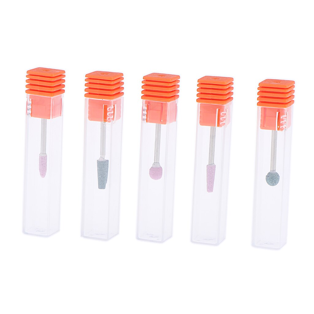 Acrylic Gel Nail Art Polishing Removal Tools Electric Drill Bit Set 5 Pieces