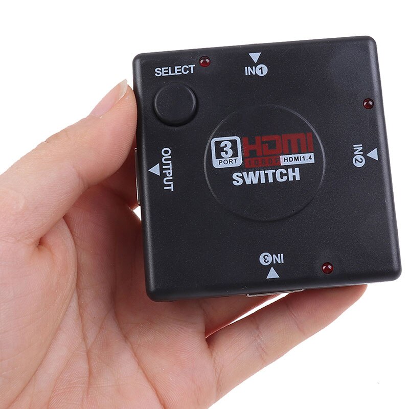 3 input 1 Output Mini 3 Port HDMI Switch Switcher Splitter Box Selector for HDTV 1080P Vedio HDMI KVM Switcher